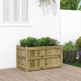 Jardinera de madera de pino impregnada 90x50x50 cm de , Maceteros y jardineras - Ref: Foro24-837467, Precio: 83,53 €, Descuen...