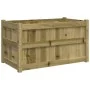 Jardinera de madera de pino impregnada 90x50x50 cm de , Maceteros y jardineras - Ref: Foro24-837467, Precio: 83,53 €, Descuen...