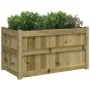 Jardinera de madera de pino impregnada 90x50x50 cm de , Maceteros y jardineras - Ref: Foro24-837467, Precio: 83,53 €, Descuen...
