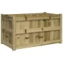 Jardinera de madera de pino impregnada 90x50x50 cm de , Maceteros y jardineras - Ref: Foro24-837467, Precio: 83,53 €, Descuen...