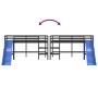 Cama alta de niños con tobogán madera maciza negra 90x190 cm de , Camas y somieres - Ref: Foro24-835912, Precio: 189,17 €, De...