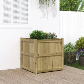 Impregnated pine wood planter 70x70x70 cm by , Pots and planters - Ref: Foro24-837438, Price: 107,67 €, Discount: %