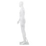 Maniquí de hombre completo base vidrio blanco brillante 185 cm de vidaXL, Maniquís - Ref: Foro24-142926, Precio: 198,04 €, De...