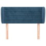 Cabecero de terciopelo azul oscuro 93x23x78/88 cm de , Cabeceros y pies de cama - Ref: Foro24-3117324, Precio: 55,19 €, Descu...