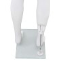 Maniquí de hombre completo base vidrio blanco brillante 185 cm de vidaXL, Maniquís - Ref: Foro24-142926, Precio: 198,04 €, De...