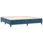 Cama box spring con colchón terciopelo azul oscuro 90x190 cm de , Camas y somieres - Ref: Foro24-3127527, Precio: 307,53 €, D...