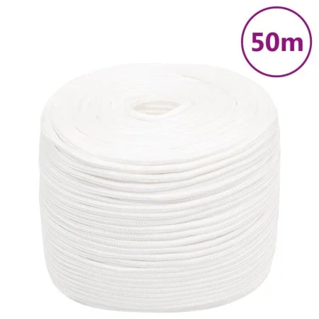 Cuerda de barco polipropileno blanco intenso 6 mm 50 m de , Sogas y cuerdas metálicas - Ref: Foro24-152550, Precio: 14,56 €, ...