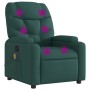 Sillón de masaje reclinable de tela verde oscuro de , Sillones - Ref: Foro24-372459, Precio: 217,32 €, Descuento: %