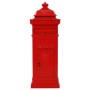 Buzón de columna de aluminio estilo vintage inoxidable rojo de vidaXL, Buzones de correo - Ref: Foro24-43891, Precio: 403,23 ...
