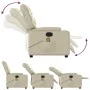 Cremefarbener Massagesessel aus Kunstleder von , Sessel - Ref: Foro24-372473, Preis: 234,20 €, Rabatt: %