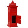 Buzón de columna de aluminio estilo vintage inoxidable rojo de vidaXL, Buzones de correo - Ref: Foro24-43891, Precio: 403,23 ...