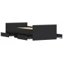 Estructura de cama con cabecero piecero negro 90x190 cm de , Camas y somieres - Ref: Foro24-3203811, Precio: 200,26 €, Descue...