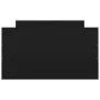 Bed frame with black headboard and footboard 90x190 cm by , Beds and slatted bases - Ref: Foro24-3203811, Price: 200,26 €, Di...