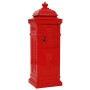 Buzón de columna de aluminio estilo vintage inoxidable rojo de vidaXL, Buzones de correo - Ref: Foro24-43891, Precio: 403,23 ...
