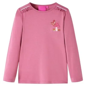 Camiseta infantil de manga larga color frambuesa 140 de , Camisetas para niños - Ref: Foro24-14248, Precio: 8,32 €, Descuento: %