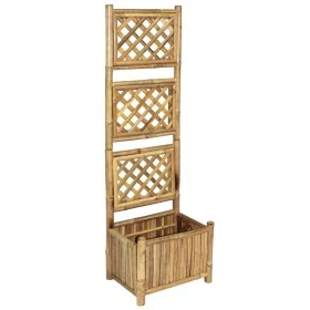 Jardinera de jardín con enrejado bambú 40 cm de vidaXL, Maceteros y jardineras - Ref: Foro24-43713, Precio: 50,31 €, Descuent...