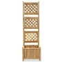 Garden planter with bamboo trellis 40 cm by vidaXL, Pots and planters - Ref: Foro24-43713, Price: 50,31 €, Discount: %