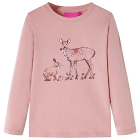 Camiseta infantil de manga larga rosa 128 de , Camisetas para niños - Ref: Foro24-14392, Precio: 9,79 €, Descuento: %