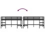 Cama alta de niños escalera madera maciza pino negra 90x200 cm de , Camas y somieres - Ref: Foro24-835900, Precio: 182,73 €, ...