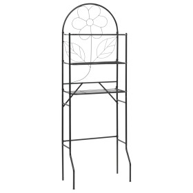 Estante para inodoro negro 60x33x174 cm de vidaXL, Toalleros - Ref: Foro24-246722, Precio: 41,12 €, Descuento: %