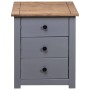 Mesita de noche de madera maciza pino estilo Panamá 46x40x57 cm de vidaXL, Mesitas de noche - Ref: Foro24-282653, Precio: 76,...