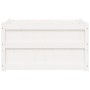 Jardinera de madera maciza de pino blanca 90x50x50 cm de , Maceteros y jardineras - Ref: Foro24-837461, Precio: 74,72 €, Desc...
