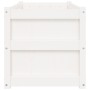 Jardinera de madera maciza de pino blanca 90x50x50 cm de , Maceteros y jardineras - Ref: Foro24-837461, Precio: 74,72 €, Desc...
