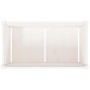 Jardinera de madera maciza de pino blanca 90x50x50 cm de , Maceteros y jardineras - Ref: Foro24-837461, Precio: 74,72 €, Desc...