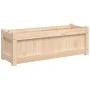 Jardinera de madera maciza de pino 90x31x31 cm de , Maceteros y jardineras - Ref: Foro24-837449, Precio: 44,83 €, Descuento: %