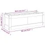 Jardinera de madera maciza de pino 90x31x31 cm de , Maceteros y jardineras - Ref: Foro24-837449, Precio: 44,83 €, Descuento: %
