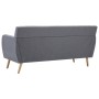 Sofá de 3 plazas tapizado de tela gris claro 172x70x82 cm de , Sofás - Ref: Foro24-247129, Precio: 371,82 €, Descuento: %