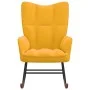 Senfgelber Schaukelstuhl aus Samt von , Schaukelstühle - Ref: Foro24-328146, Preis: 108,15 €, Rabatt: %