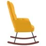 Senfgelber Schaukelstuhl aus Samt von , Schaukelstühle - Ref: Foro24-328146, Preis: 108,15 €, Rabatt: %