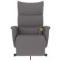 Sillón reclinable de masaje con reposapiés cuero sintético gris de , Sillones - Ref: Foro24-356595, Precio: 223,04 €, Descuen...