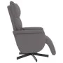 Sillón reclinable de masaje con reposapiés cuero sintético gris de , Sillones - Ref: Foro24-356595, Precio: 223,04 €, Descuen...