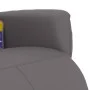 Sillón reclinable de masaje con reposapiés cuero sintético gris de , Sillones - Ref: Foro24-356595, Precio: 223,04 €, Descuen...