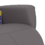 Sillón reclinable de masaje con reposapiés cuero sintético gris de , Sillones - Ref: Foro24-356595, Precio: 226,62 €, Descuen...