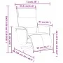 Sillón reclinable de masaje con reposapiés cuero sintético gris de , Sillones - Ref: Foro24-356595, Precio: 223,04 €, Descuen...