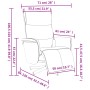 Sillón reclinable de masaje con reposapiés cuero sintético gris de , Sillones - Ref: Foro24-356595, Precio: 226,62 €, Descuen...
