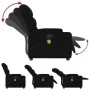 Black fabric massage recliner by , Armchairs - Ref: Foro24-372455, Price: 203,30 €, Discount: %