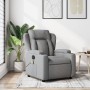 Sillón reclinable de masaje de tela gris claro de , Sillones - Ref: Foro24-372415, Precio: 264,54 €, Descuento: %