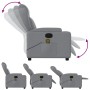 Sillón reclinable de masaje de tela gris claro de , Sillones - Ref: Foro24-372415, Precio: 264,54 €, Descuento: %