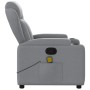 Sillón reclinable de masaje de tela gris claro de , Sillones - Ref: Foro24-372415, Precio: 264,54 €, Descuento: %