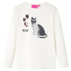 Camiseta infantil de manga larga crudo 140 de , Camisetas para niños - Ref: Foro24-14093, Precio: 12,05 €, Descuento: %