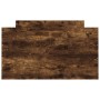 Estructura de cama con cabecero piecero roble ahumado 90x190cm de , Camas y somieres - Ref: Foro24-3203814, Precio: 170,91 €,...