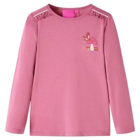Camiseta infantil de manga larga color frambuesa 116 de , Camisetas para niños - Ref: Foro24-14246, Precio: 8,32 €, Descuento: %