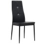 Sillas de comedor 4 unidades cuero sintético negro de vidaXL, Sillas de comedor - Ref: Foro24-246188, Precio: 151,10 €, Descu...