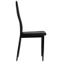 Sillas de comedor 4 unidades cuero sintético negro de vidaXL, Sillas de comedor - Ref: Foro24-246188, Precio: 151,10 €, Descu...