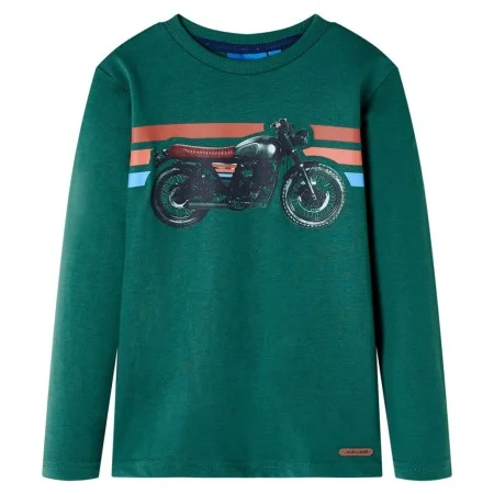 Camiseta infantil de manga larga verde 92 de , Camisetas para niños - Ref: Foro24-12644, Precio: 8,75 €, Descuento: %