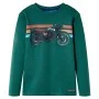 Camiseta infantil de manga larga verde 92 de , Camisetas para niños - Ref: Foro24-12644, Precio: 8,75 €, Descuento: %